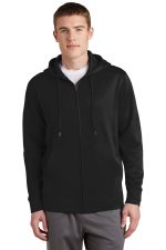 Sport-Tek Sport-Wick Fleece Full-Zip Hooded Jacket