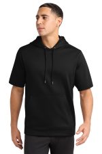 Sport-Tek Sport-Wick Fleece Short Sleeve Hooded Pullover
