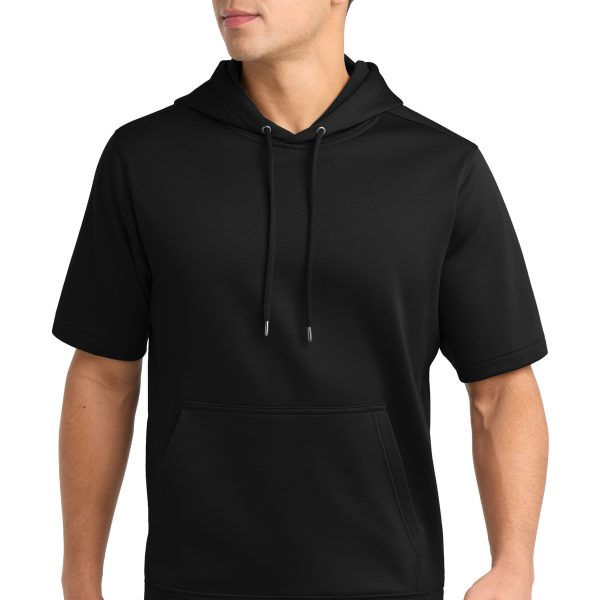 Sport-Tek Sport-Wick Fleece Short Sleeve Hooded Pullover