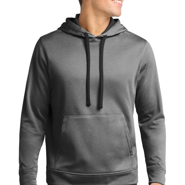 Sport-Tek PosiCharge Sport-Wick Heather Fleece Hooded Pullover