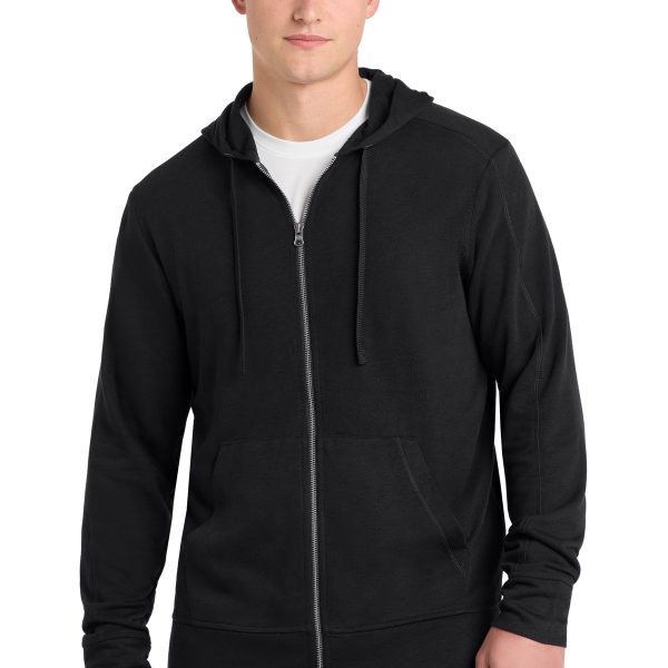 Sport-Tek PosiCharge Tri-Blend Wicking Fleece Full-Zip Hooded Jacket ST293