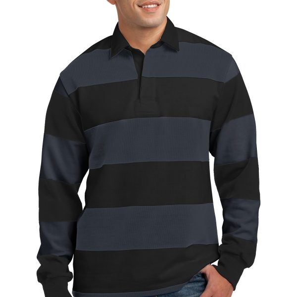 Sport-Tek Classic Long Sleeve Rugby Polo