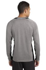 Sport-Tek Long Sleeve Heather Colorblock Contender ™ Tee - Image 2
