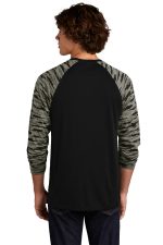 Sport-Tek Drift Camo Colorblock Long Sleeve Tee ST376LS - Image 2