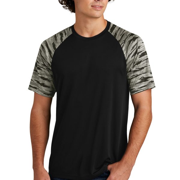 Sport-Tek Drift Camo Colorblock Tee ST376
