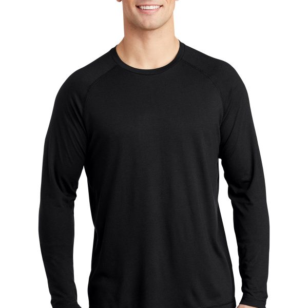 Sport-Tek PosiCharge Long Sleeve Tri-Blend Wicking Raglan Tee ST400LS