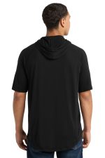 Sport-Tek PosiCharge Tri-Blend Wicking Short Sleeve Hoodie - Image 2