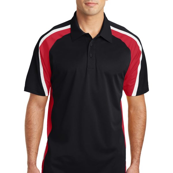 Sport-Tek Tricolor Micropique Sport-Wick Polo