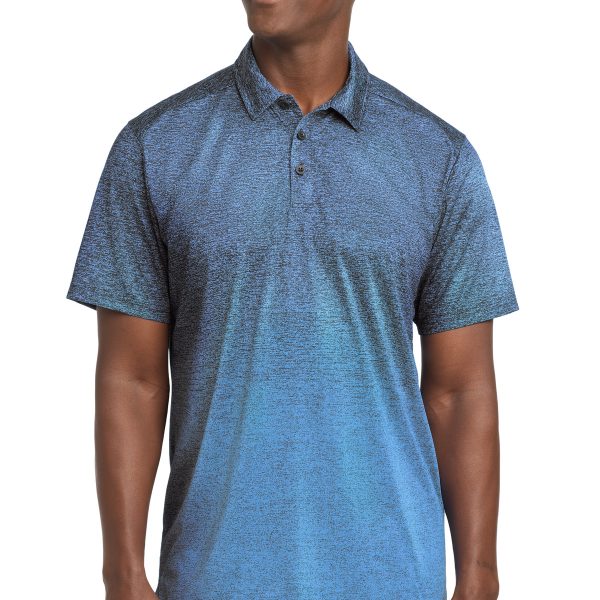 Sport-Tek Ombre Heather Polo