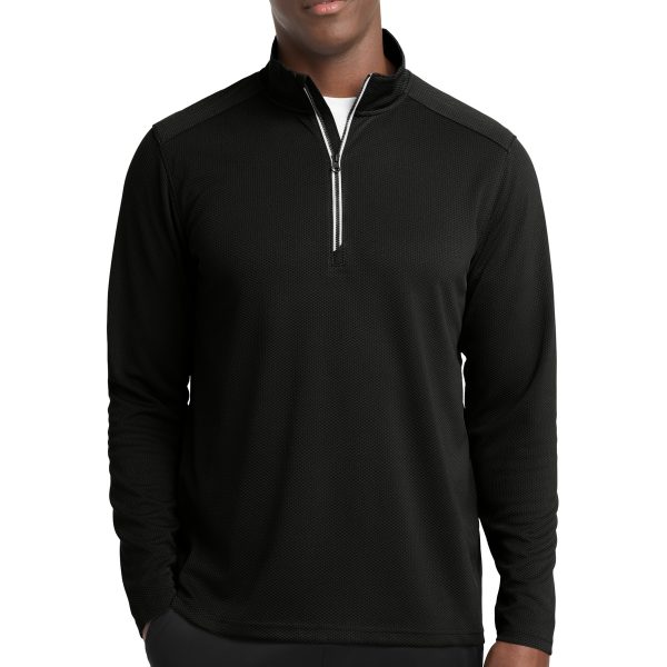 Sport-Tek Sport-Wick Textured 1/4-Zip Pullover