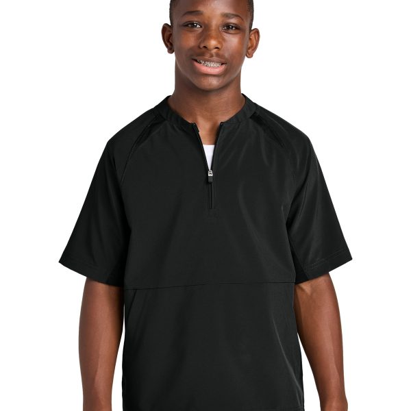 Sport-Tek Youth Repeat 1/2-Zip Short Sleeve Jacket YJST489