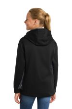 Sport-Tek Youth Sport-Wick Fleece Colorblock Hooded Pullover - Image 2