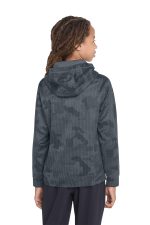 Sport-Tek Youth Sport-Wick CamoHex Fleece Hooded Pullover - Image 2