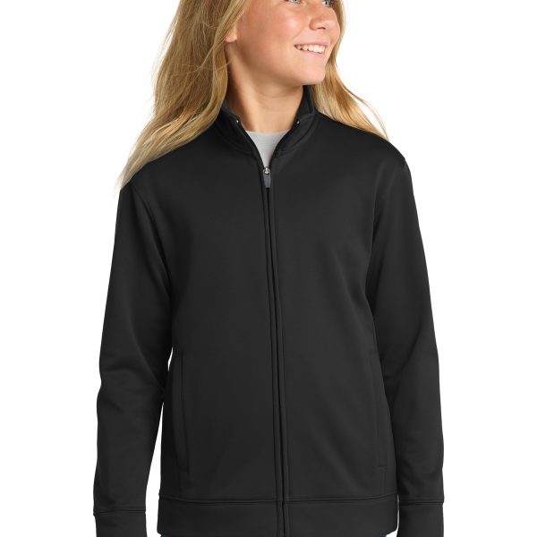 Sport-Tek Youth Sport-Wick Fleece Full-Zip Jacket