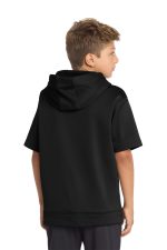 Sport-Tek Youth Sport-Wick Fleece Short Sleeve Hooded Pullover - Image 2