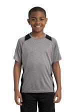 Sport-Tek Youth Heather Colorblock Contender ™ Tee