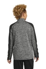 Sport-Tek Youth PosiCharge Electric Heather Colorblock 1/4-Zip Pullover - Image 2