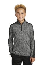 Sport-Tek Youth PosiCharge Electric Heather Colorblock 1/4-Zip Pullover
