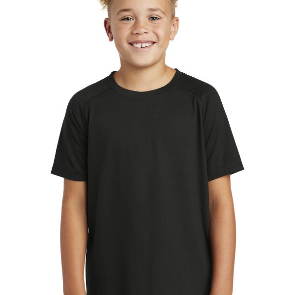 Sport-Tek Youth PosiCharge Tri-Blend Wicking Raglan Tee