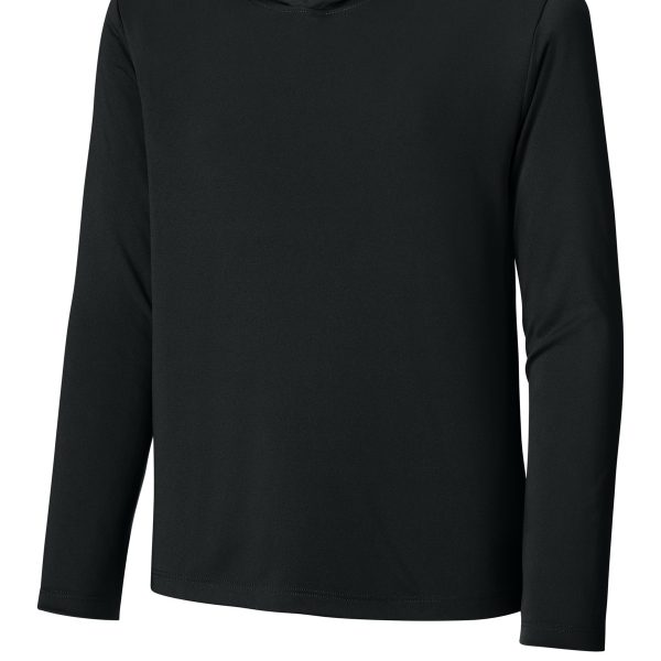 Sport-Tek Youth Posi-UV Pro Long Sleeve Hoodie YST420LSH