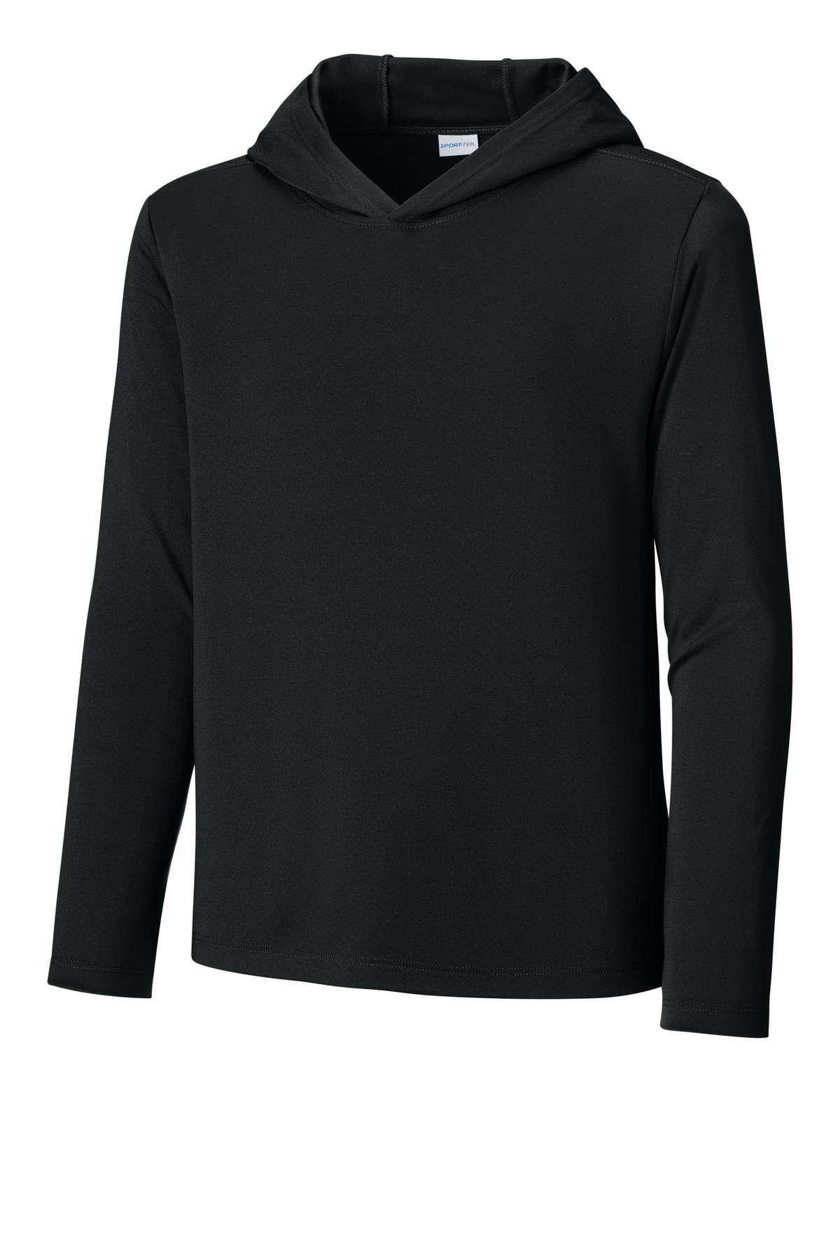 YST420LSH_black_form_front.jpg Sport-Tek Youth Posi-UV Pro Long Sleeve Hoodie YST420LSH - Image 1