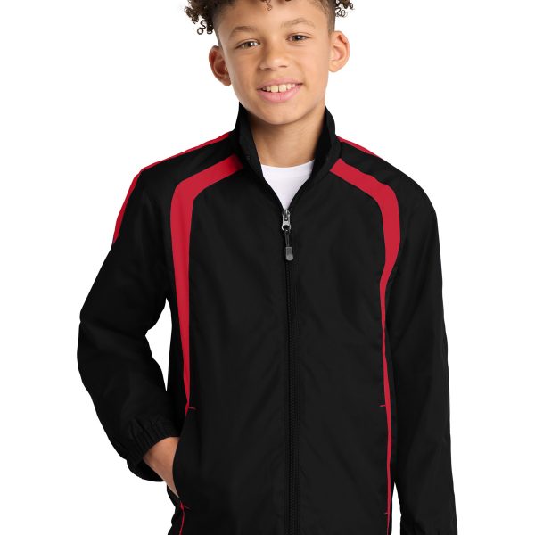Sport-Tek Youth Colorblock Raglan Jacket