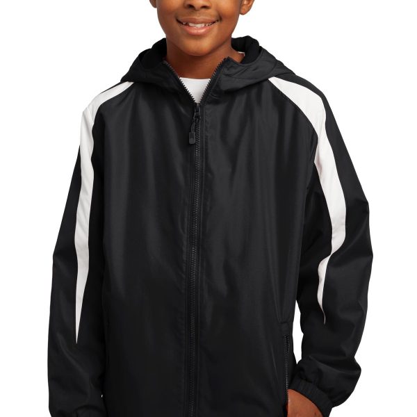 Sport-Tek Youth Fleece-Lined Colorblock Jacket