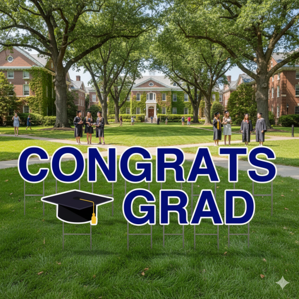 Pre-Packaged Congrats Grad Yard Letters